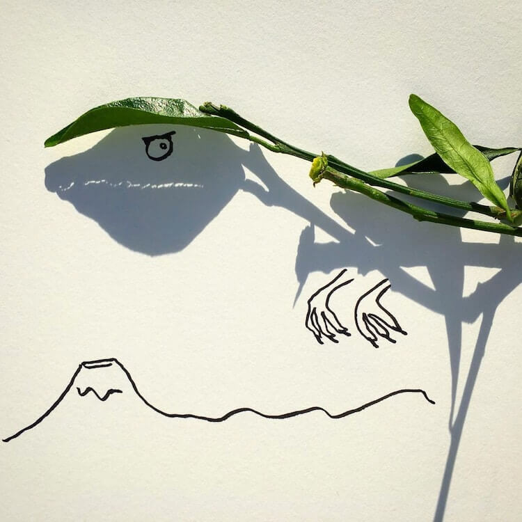 pensarcontemporaneo.com - Artista transforma sombras de objetos em ilustrações incríveis