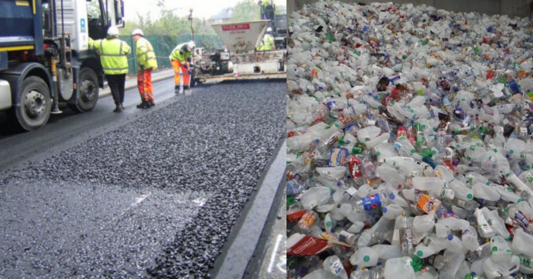 Empresa está usando garrafas de plástico para fazer estradas que duram 10 vezes mais que o asfalto