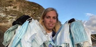 Voluntários recolhem centenas de máscaras e luvas nas praias: a epidemia do plástico na época de Covid-19