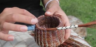 Como fazer cestos de agulhas de pinheiro