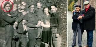 Veterano do ‘Dia D’, de 98 anos, recria foto com um garoto belga que fez amizade com ele durante a segunda guerra mundial