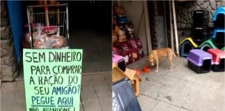 Pet shop doa ração para quem não pode pagar