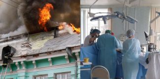 Médicos russos realizam cirurgia cardíaca durante incêndio em hospital