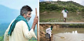 Homem de 70 anos ajuda os animais construindo poços para que enfrentem as secas