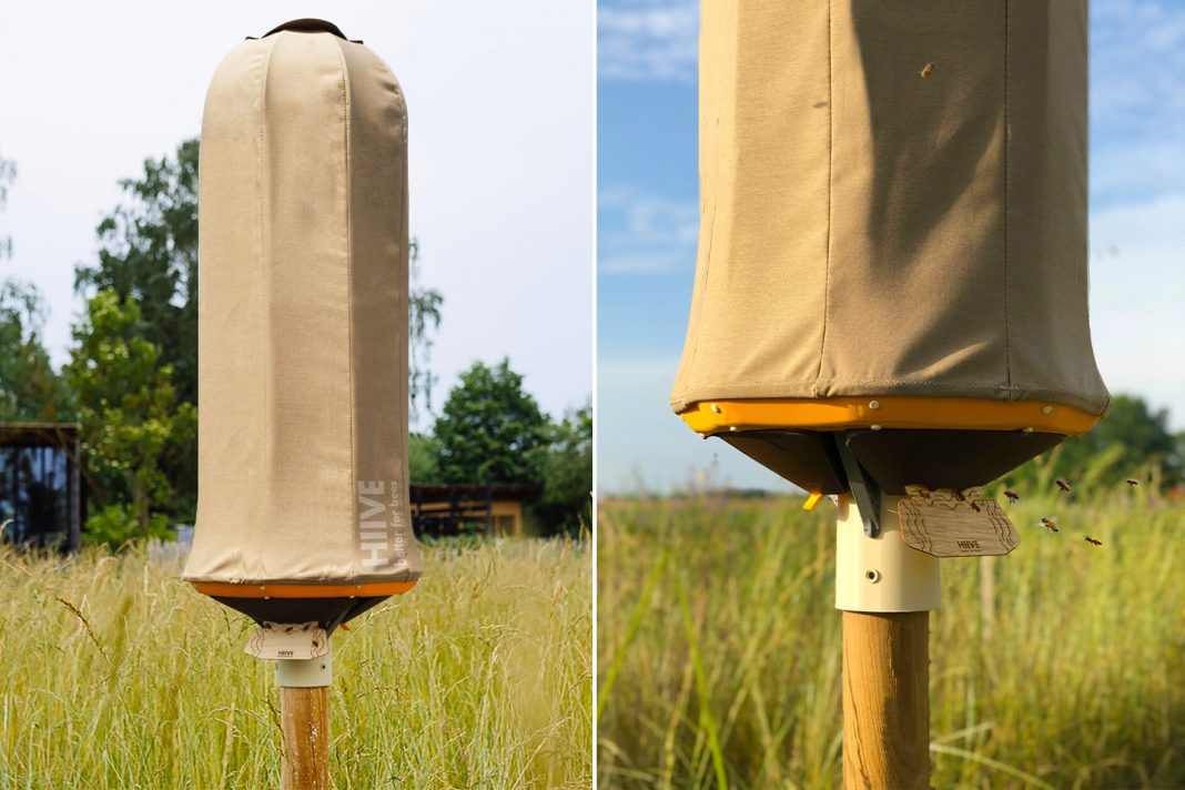 Esta colmeia sustentável é projetada para replicar o microclima do habitat natural das abelhas