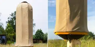 Esta colmeia sustentável é projetada para replicar o microclima do habitat natural das abelhas