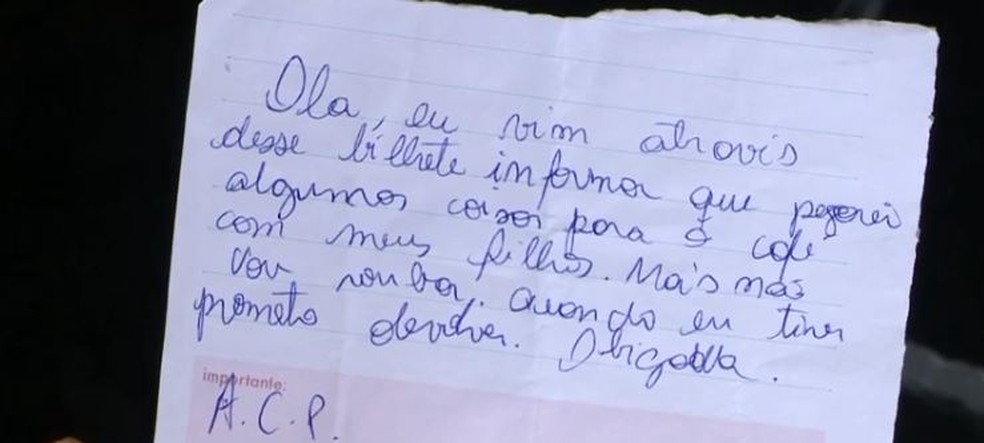 Mãe sem dinheiro pega alimentos para filhos e deixa bilhete: “Não vou roubar, quando tiver dinheiro prometo devolver”