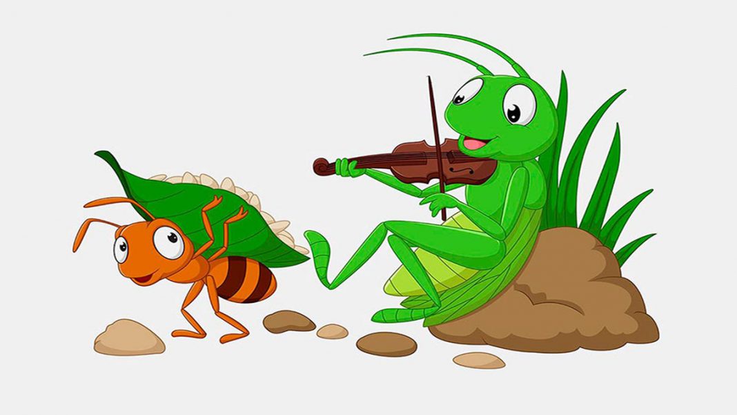 A cigarra e a formiga: uma fábula para ensinar às crianças o valor do esforço