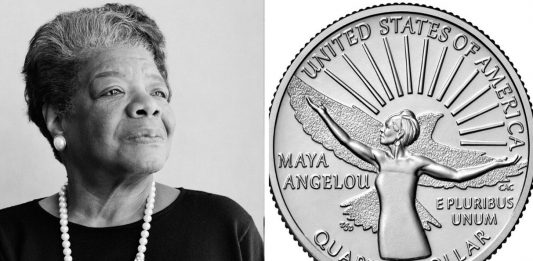 Maya Angelou é a primeira mulher negra a estampar uma moeda de dólar nos EUA