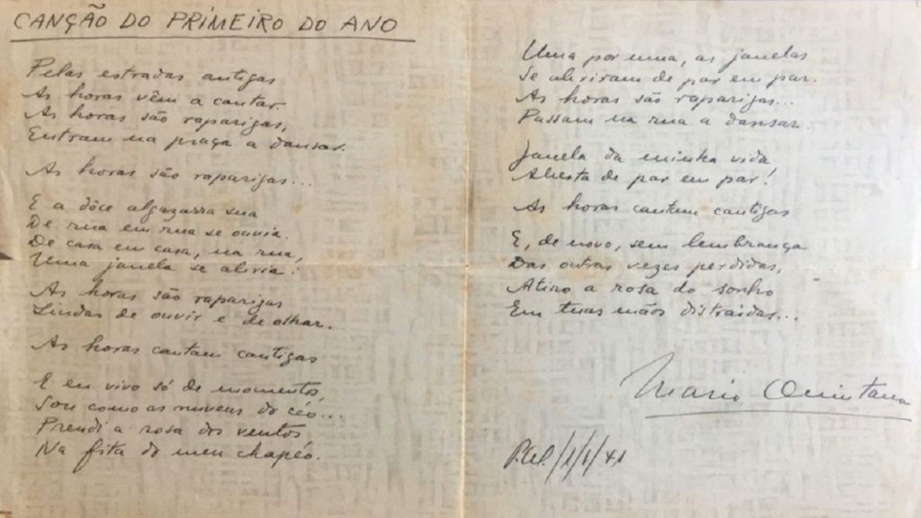 pensarcontemporaneo.com - Poema inédito de Mario Quintana é encontrado em manuscrito dentro de um livro