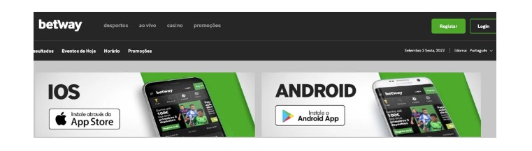 pensarcontemporaneo.com - Aplicação móvel da Betway para Android e iOS