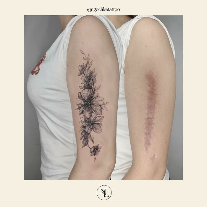 pensarcontemporaneo.com - Tatuador cobre cicatrizes de clientes com belíssimos desenhos; confira alguns