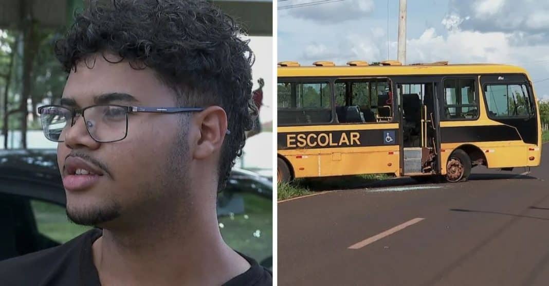 [VIDEO] Adolescente assume direção de ônibus escolar LOTADO após motorista sofrer MAL SÚBITO em SP
