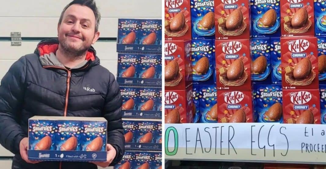 Homem erra pedido e compra mais ovos de Páscoa do que o número de habitantes de sua cidade