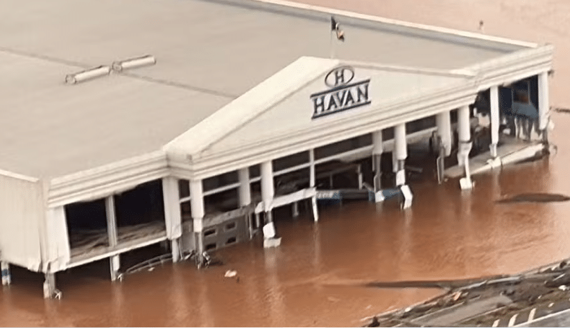 Veja como ficou a loja da Havan em Lajeado após a enchente no Rio Grande do Sul