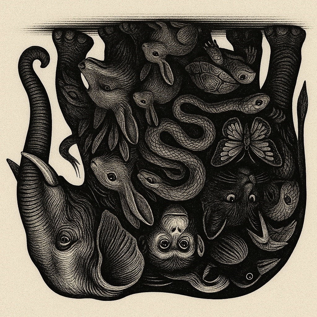 pensarcontemporaneo.com - No máximo 3% das pessoas escolhem o 5º animal deste teste visual tridimensional