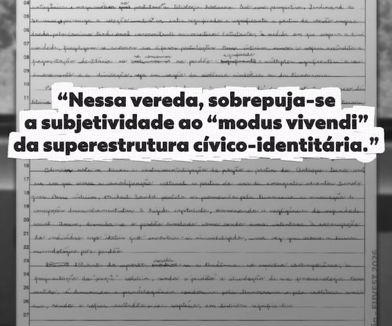 Redação que tirou zero na Fuvest vaza e levanta dúvidas sobre critérios de correção pensarcontemporaneo.com - Redação que tirou zero na Fuvest vaza e levanta dúvidas sobre critérios de correção