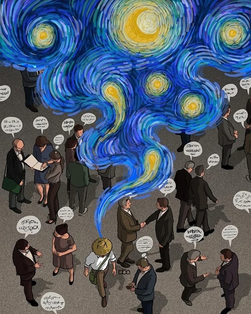 pensarcontemporaneo.com - O que Van Gogh faria se vivesse em 2026? O resultado nestas ilustra&ccedil;&otilde;es &eacute; de cair o queixo e emocionar!