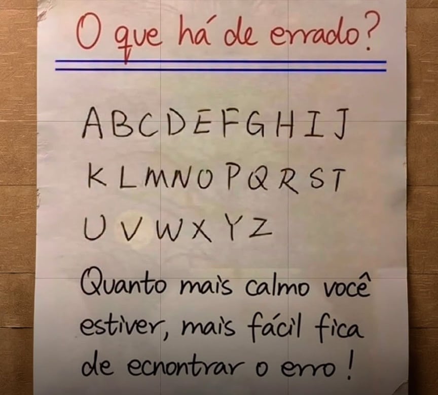 pensarcontemporaneo.com - Teste de paci&ecirc;ncia: As pessoas est&atilde;o tendo dificuldade em encontrar o erro