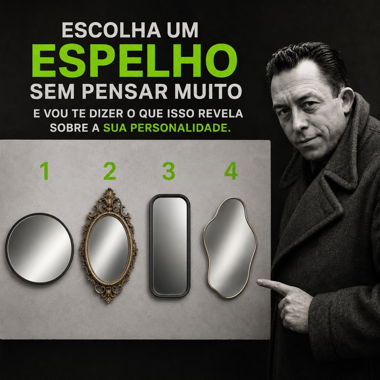 pensarcontemporaneo.com - Escolha um espelho sem pensar muito e vou te dizer o que isso revela sobre a sua personalidade