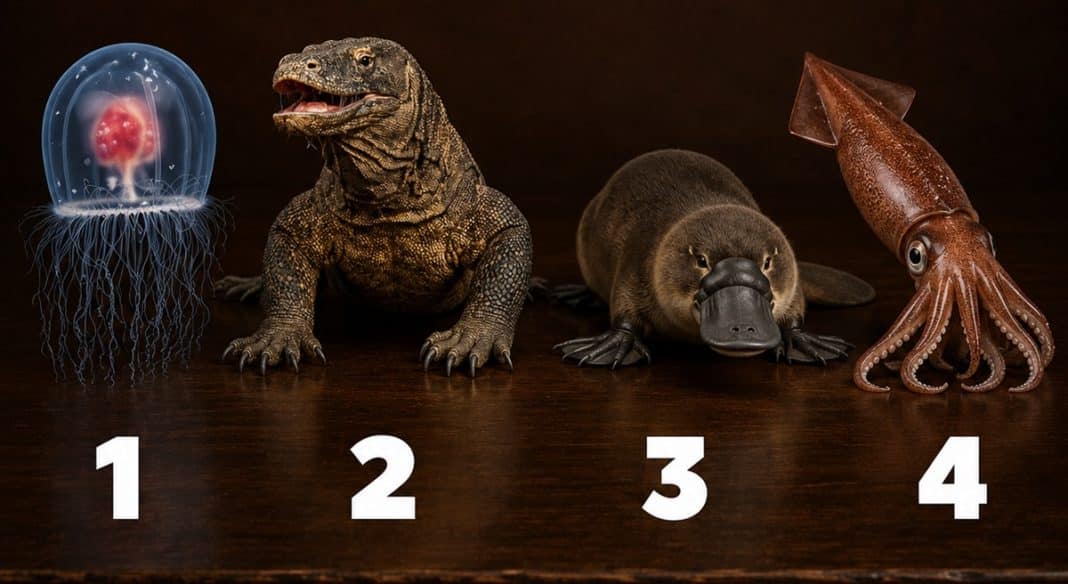 Só 1 desses animais é imortal biologicamente — você consegue identificar qual?